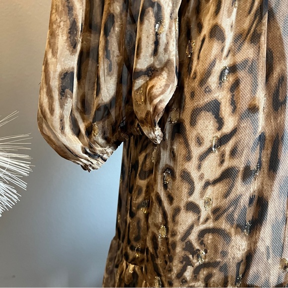 NWOT Express Sheer Maxi Dress Old Money Coverup Duster - Picture 8 of 11